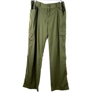 Patagonia Women's Outdoors Cargo Roll Up Pants Hiking Camping Green Size 10
